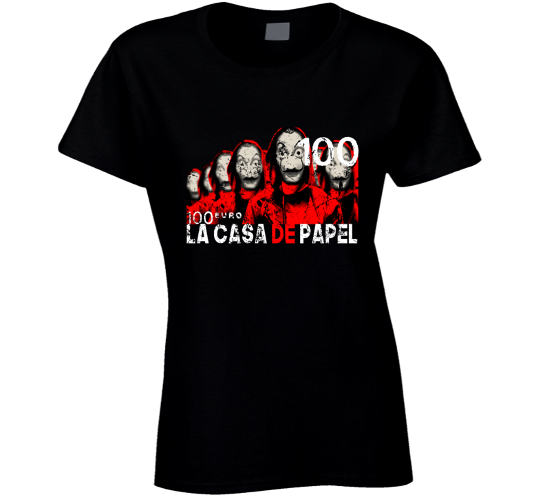 La Casa De Papel Money Heist Spanish Series Fan Ladies T Shirt