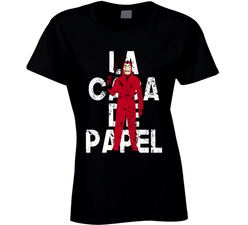 La Casa De Papel Money Heist Spanish Tv Fan Ladies T Shirt