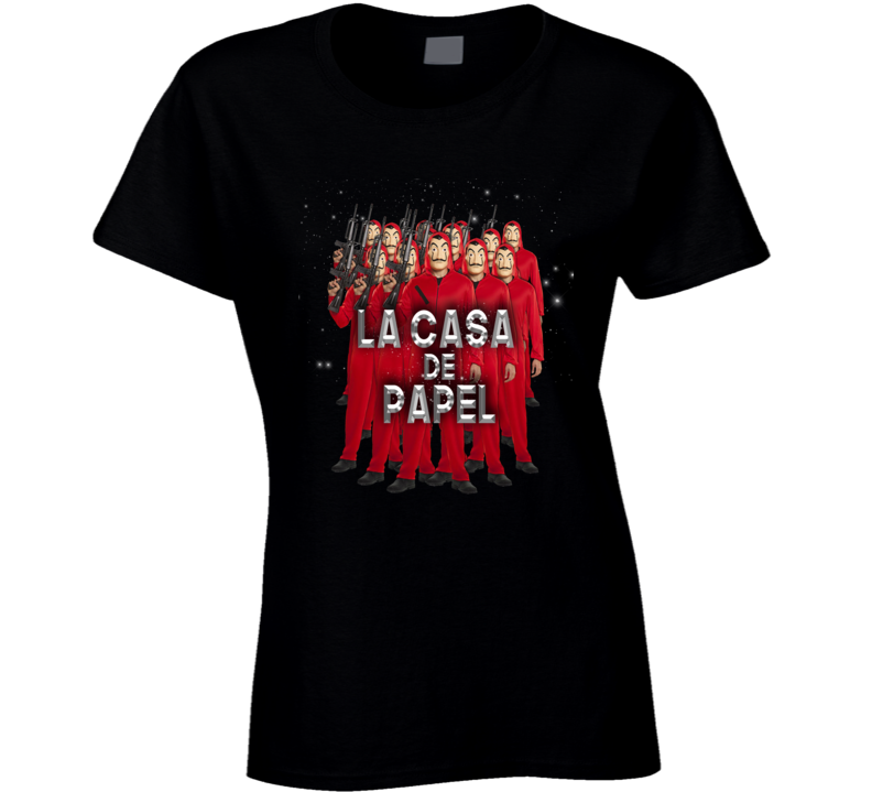 La Casa De Papel Money Heist Spanish Fan Ladies T Shirt