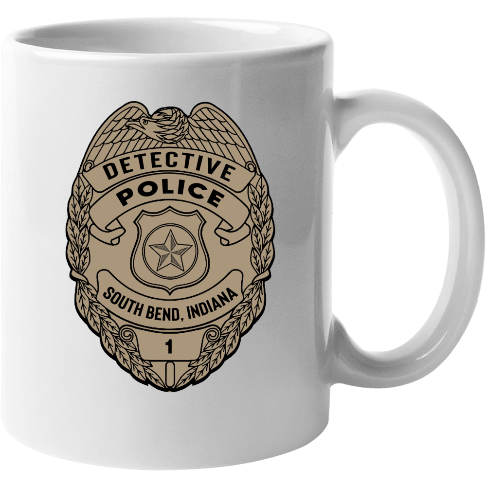 Police Detective South Bend Indiana Gift Prop Coffee Mug