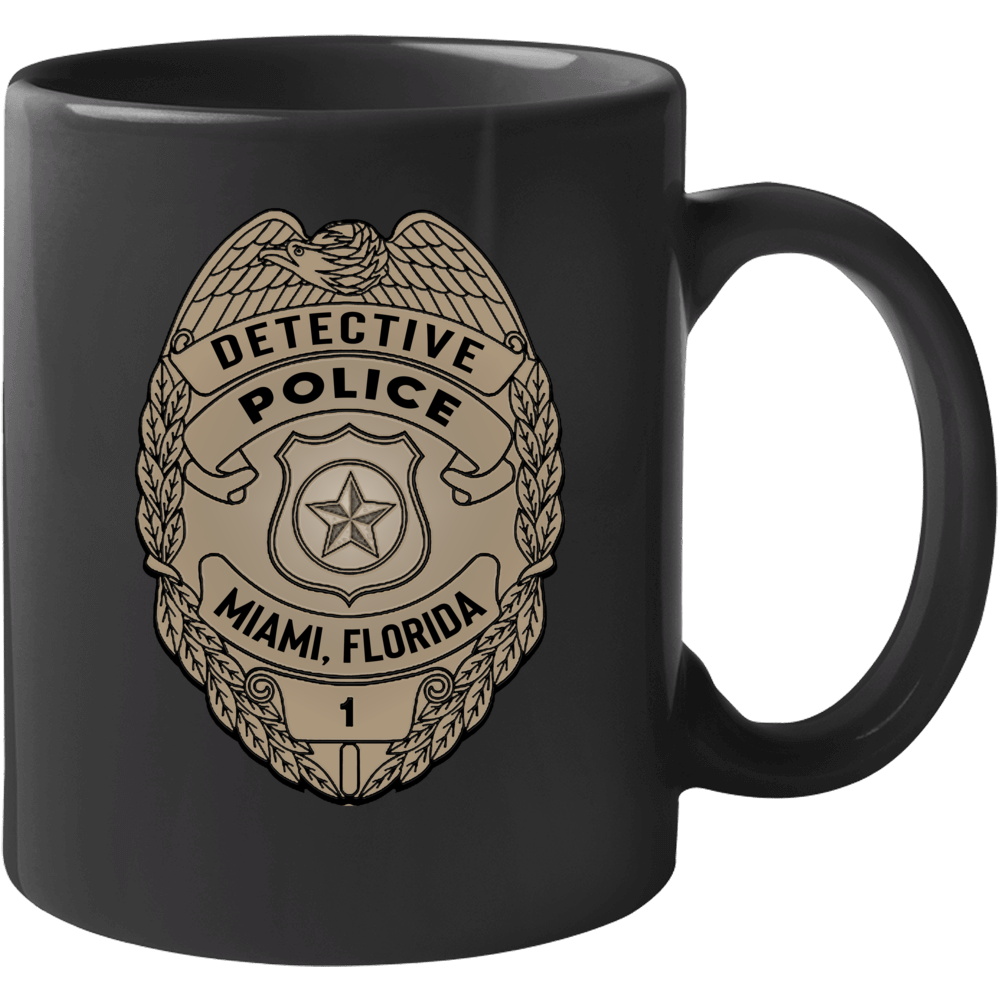 Police Detective Miami Florida Gift Prop Coffee Mug