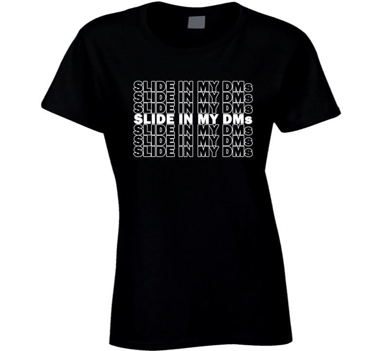 Slide In My Dms Funny Vinnie Jersey Gear Ladies T Shirt