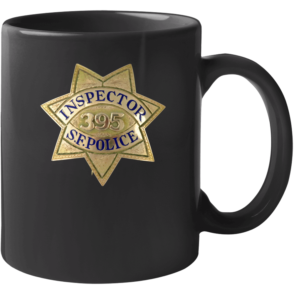 Inspector San Francisco Police Badge Desk Prop Mug Mug