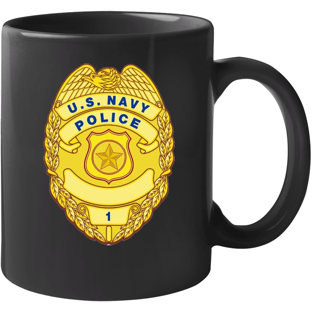 Us Navy Police Badge Desk Prop Mug Mug