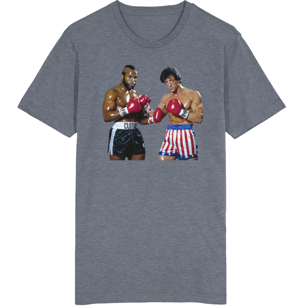 Rocky 3 Stallone Mr T Classic Retro Boxing Movie T Shirt