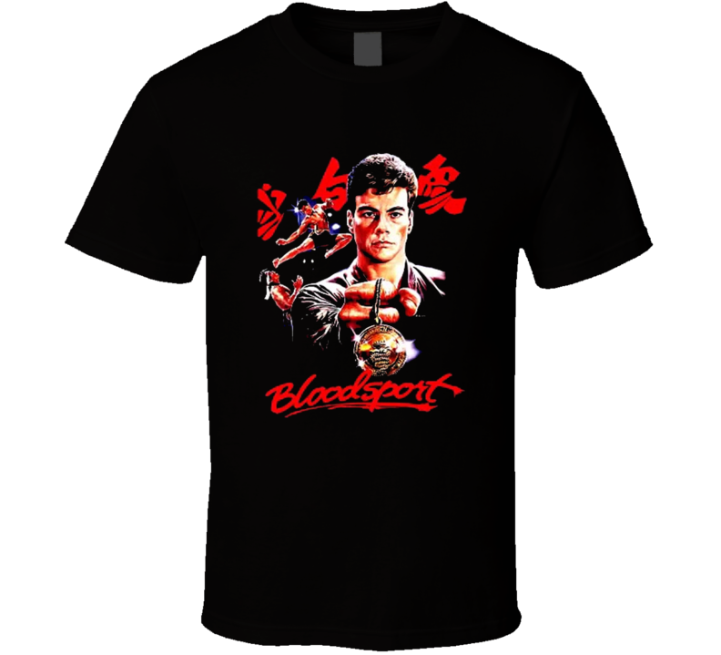 Bloodsport Jean Claude Van Damme Movie Fan T Shirt