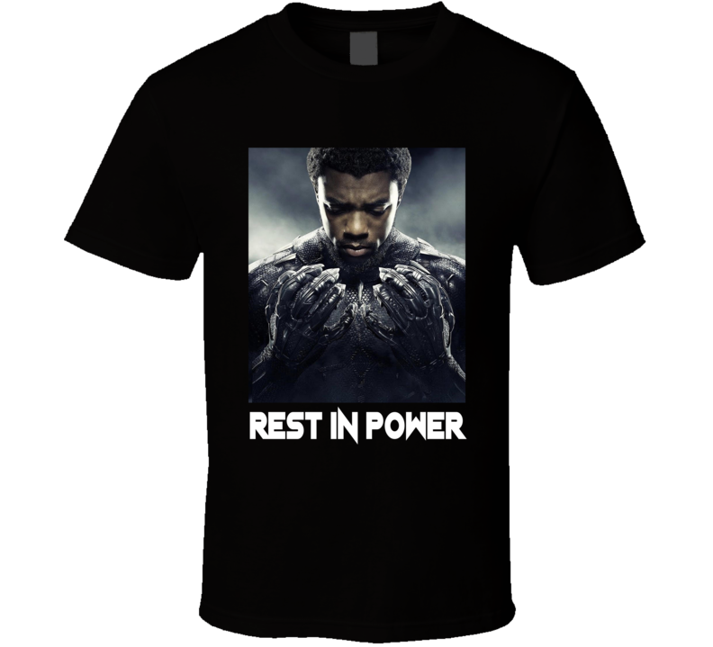 Rest In Power Chadwick Boseman Black Panther Fan T Shirt