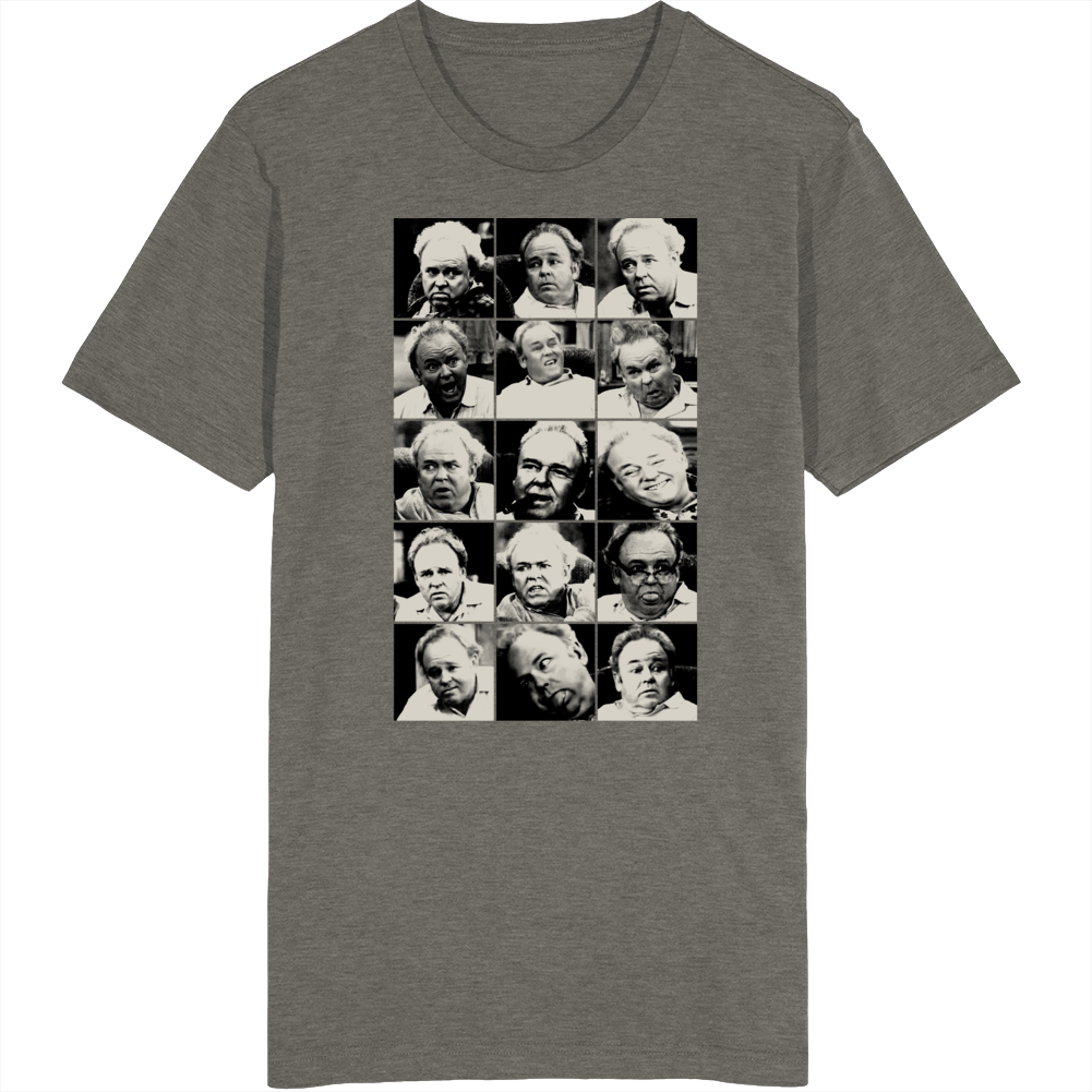 Archie Bunker  All In The Family Funny Parody Fan T Shirt