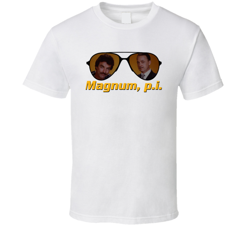 Magnum Pi Sunglasses Tv 80s Tom Selleck Fan T Shirt