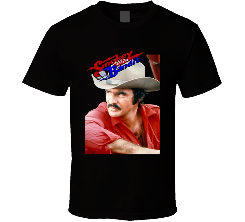 Burt Reynolds Smokey And The Bandit Classic 80s Movie Fan T Shirt