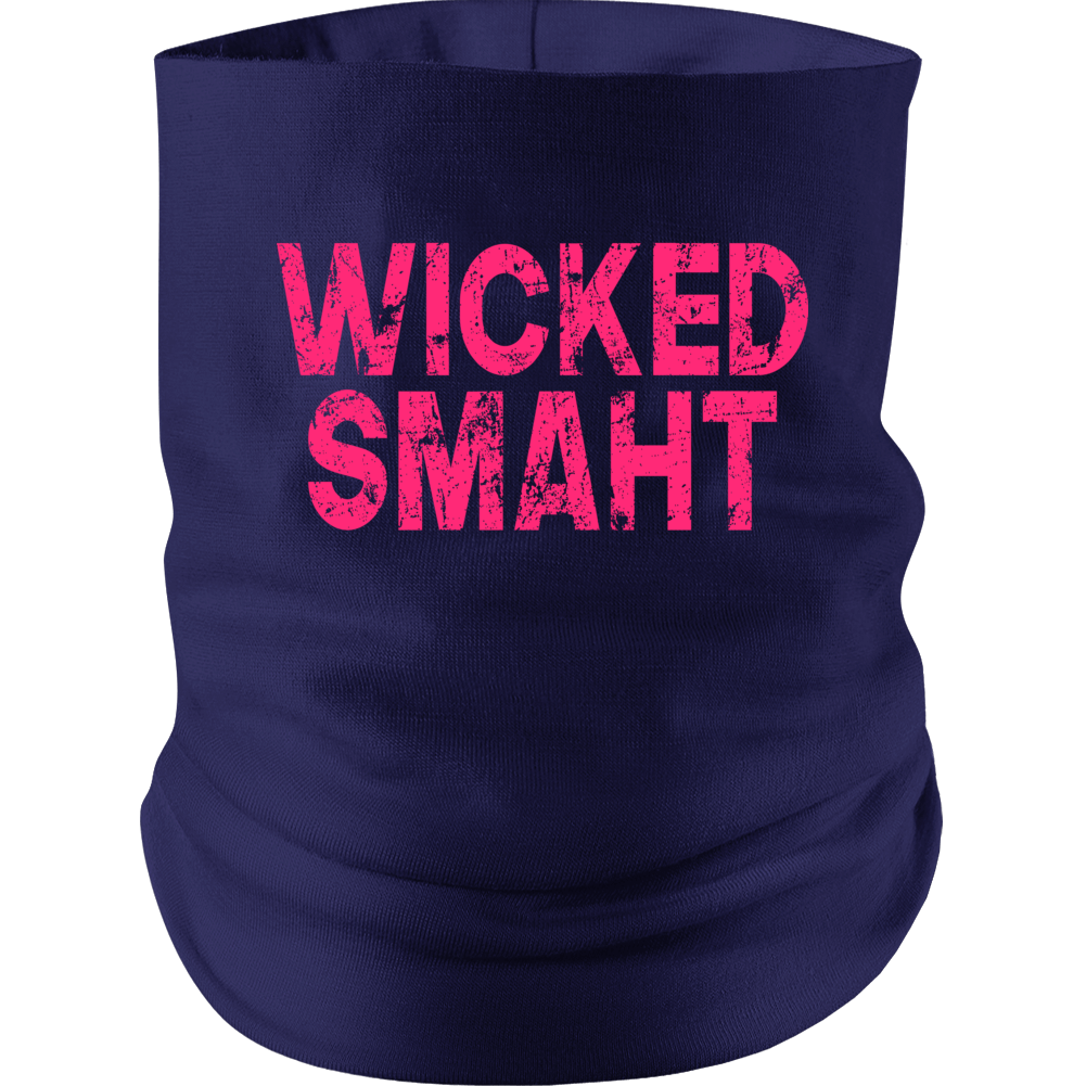 Wicked Smaht Smart Funny Boston Irish Neck gaiter