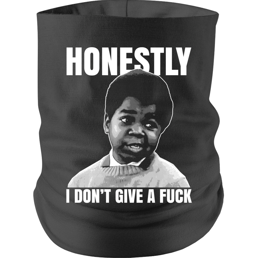 Arnold Different Strokes Gary Coleman I Don't Give Af Funny Parody Neck gaiter