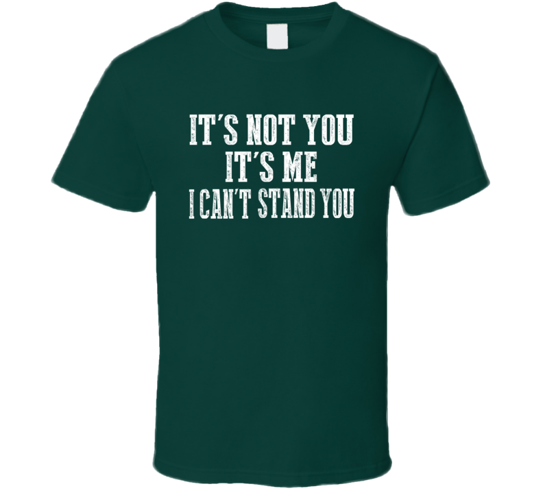 It's Not You It's Me I Can't Stand You Funny Sarcastic T Shirt