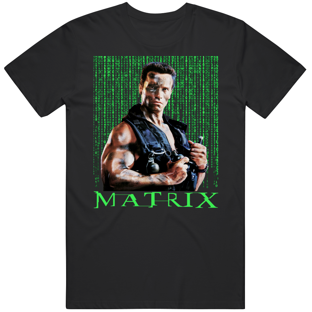 John Matrix Commando Parody Mash Up Funny Fan T Shirt