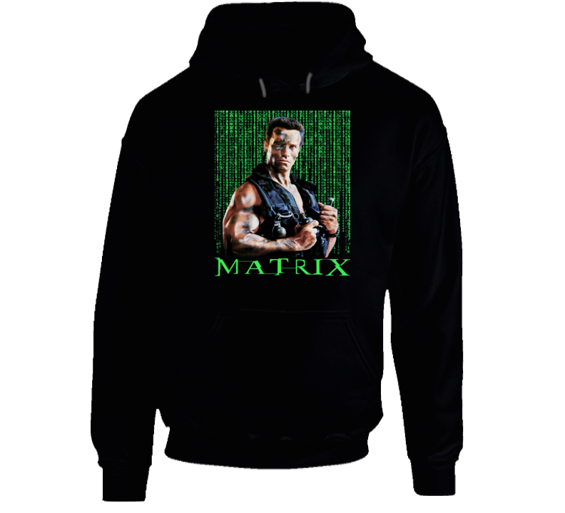 John Matrix Commando Parody Mash Up Funny Fan Hoodie