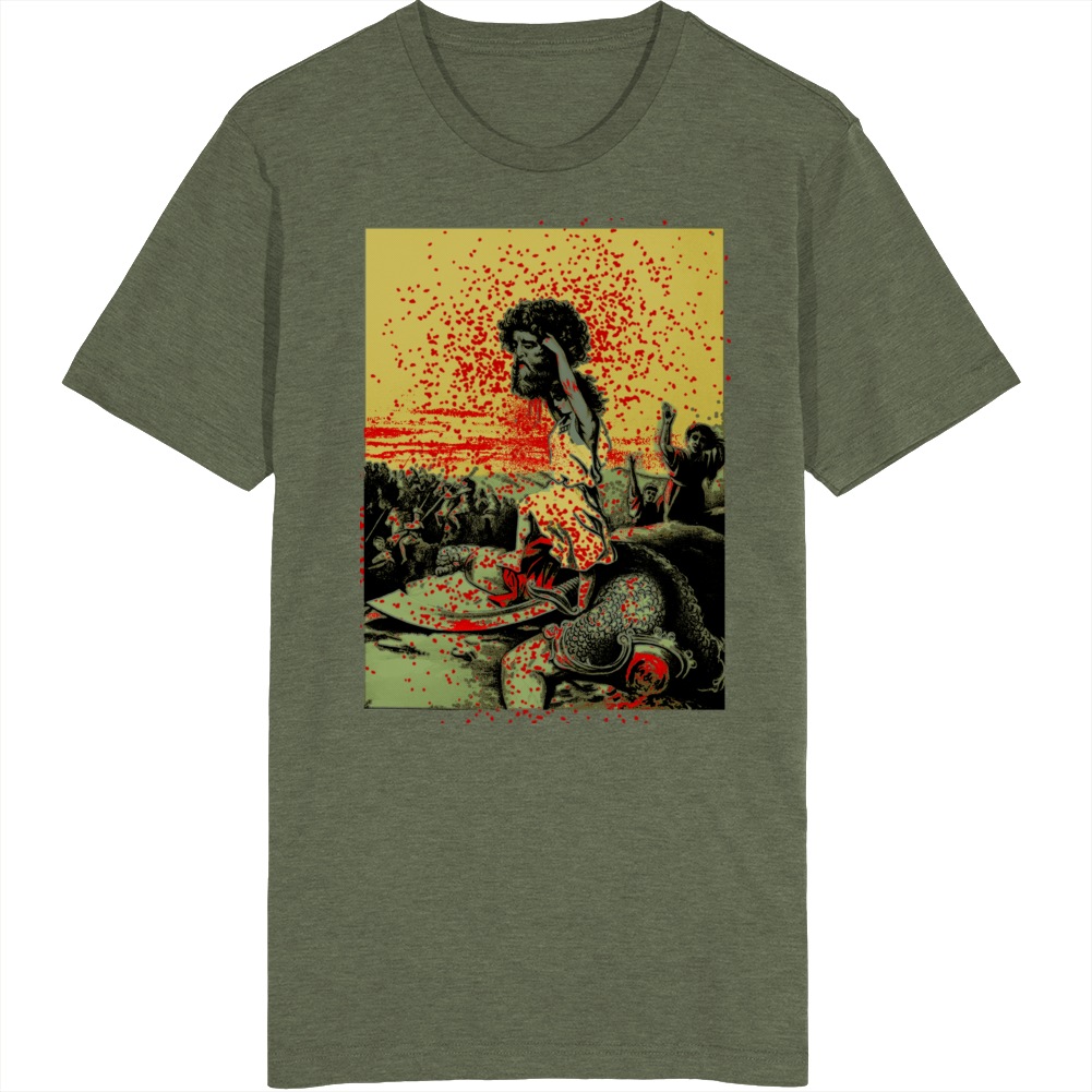 David Conquering Goliath Old Testement Bible T Shirt