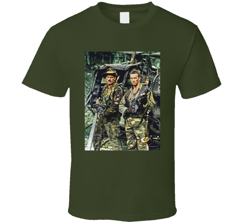 Arnold Schwarzenegger Jesse Ventura Predator Movie Fan T Shirt