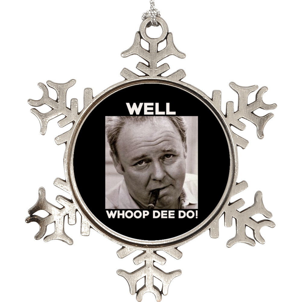 Archie Bunker Well Whoop Dee Do All In The Family Tv Show Fan T  Christmas Holiday Ornament