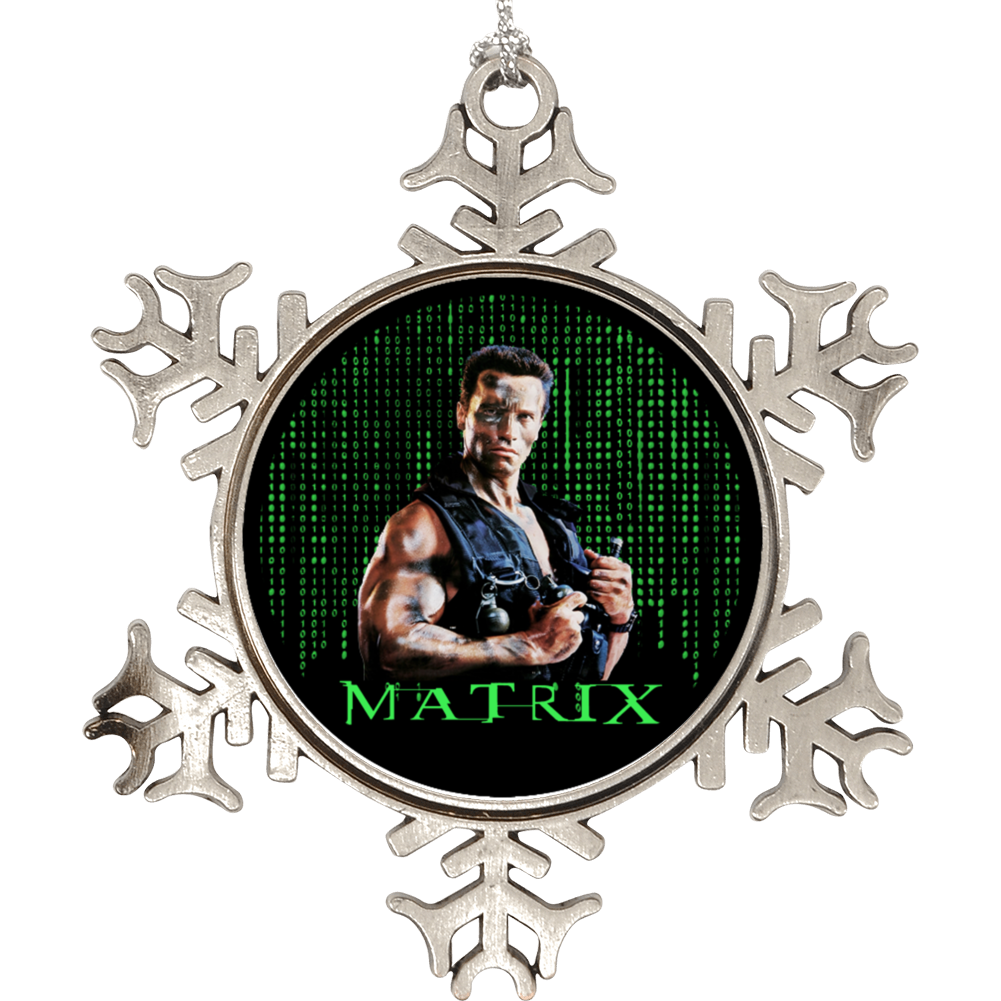 John Matrix Commando Parody Mash Up Funny Fan Christmas Holiday Ornament