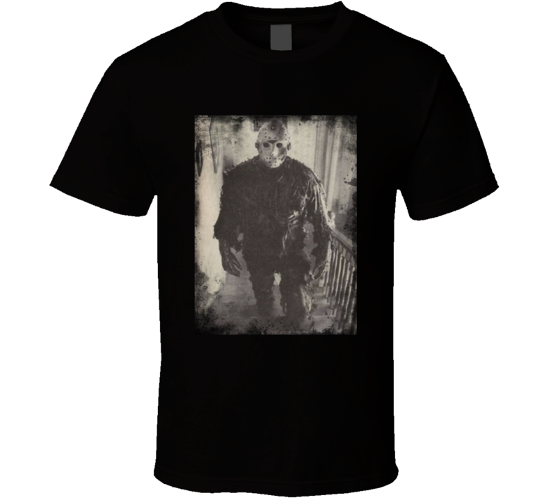 Jason Voorhees Friday The 13th Grunge Look Movie Fan T Shirt