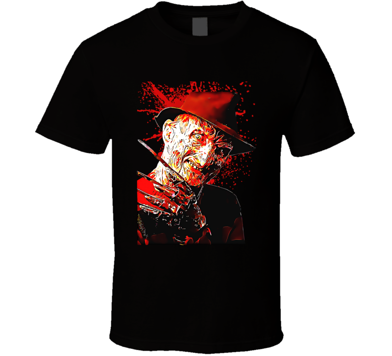 Freddy Krueger Nightmare On Elm Street Retro Horror Movie Fan T Shirt