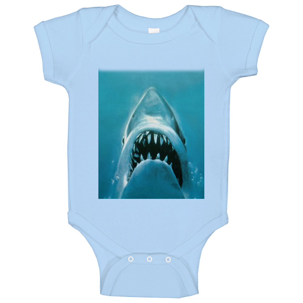 Shark Jaws Iconic Retro Fan Baby One Piece