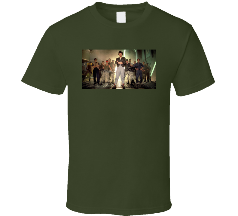 Aliens Uss Sulaco Crew Retro 1986 Movie Fan T Shirt