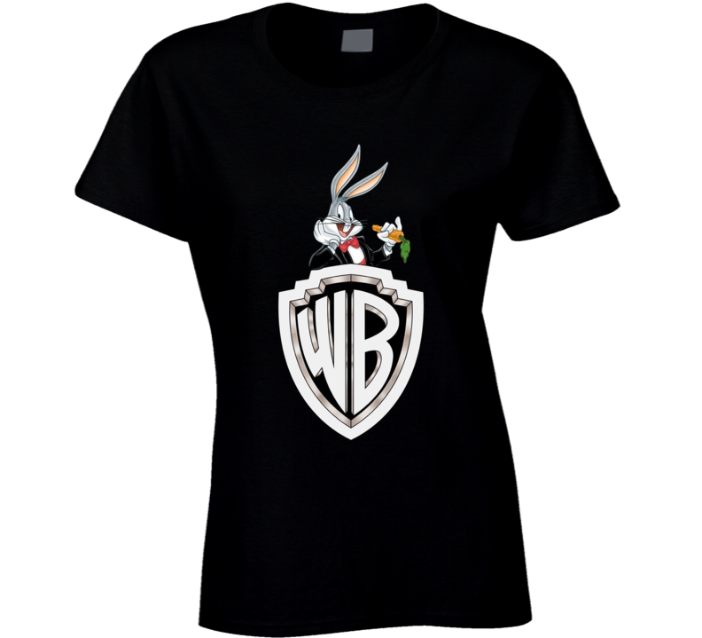 Warner Bros Bugs Fan Cartoon Movie Tv Retro Ladies T Shirt