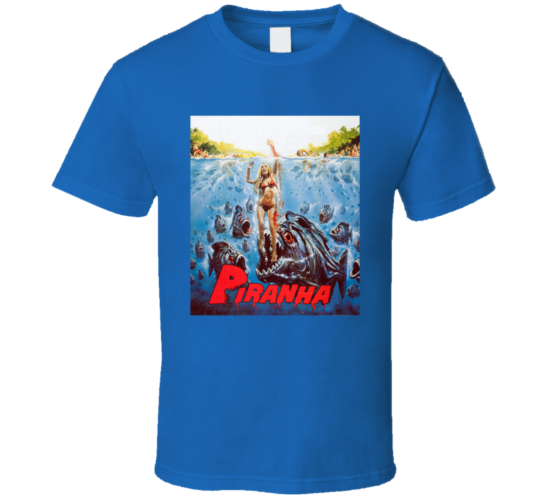 Piranha 1978 Comedy Horror Movie T Shirt