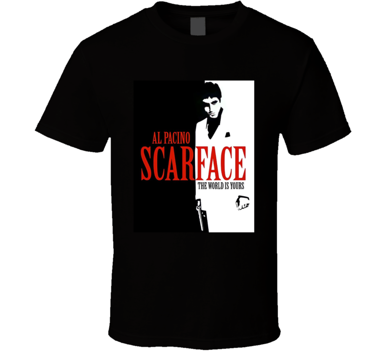 Scarface De Palma Movie Al Pacino Fan T Shirt