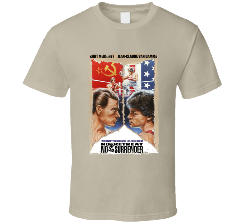 No Retreat No Surrender Jean-claude Van Damme Movie Fan T Shirt