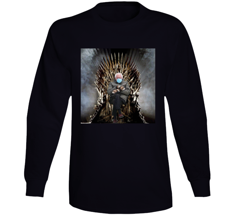 Bernie Sanders Meme Game Of Thrones Funny Parody Long Sleeve T Shirt