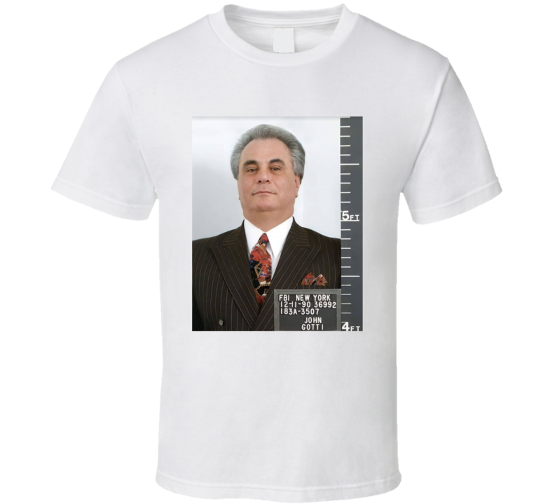 John Gotti Boss New York Italian Icon Fan T Shirt