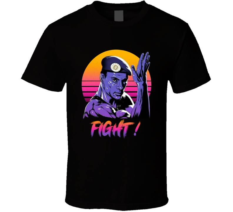 Jean Claude Van Damme Fight Mixed Martial Arts Movie Fan T Shirt