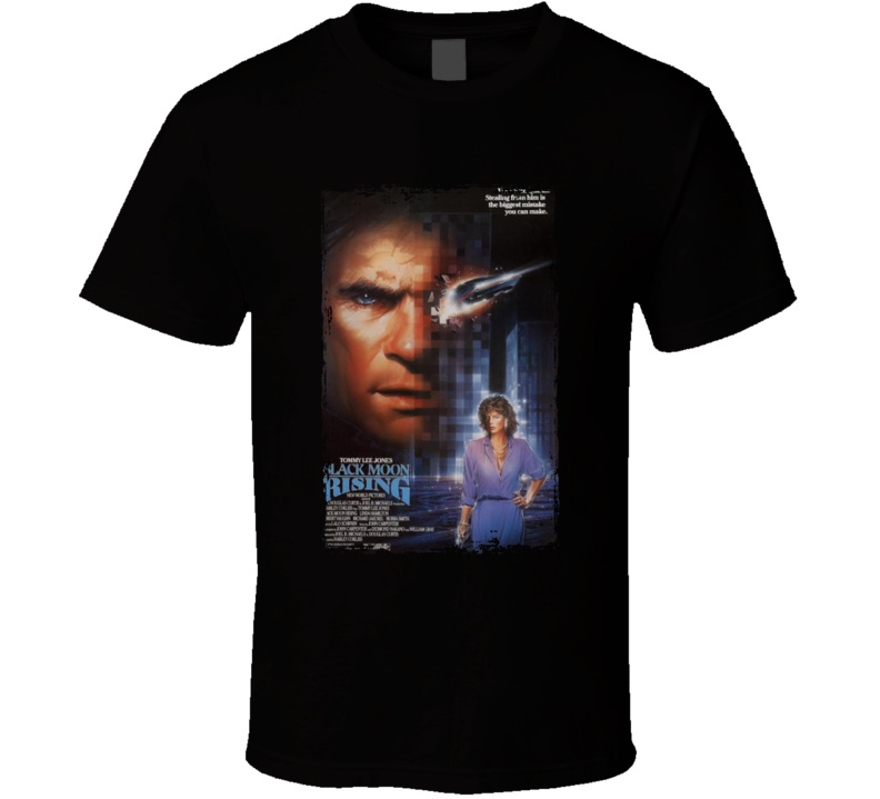 Black Moon Rising Popular 80s Movie  Fan T Shirt