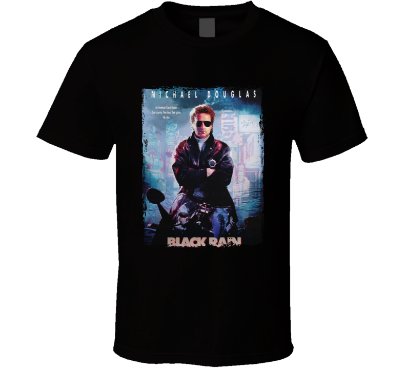 Black Rain Popular 80s Movie Fan T Shirt