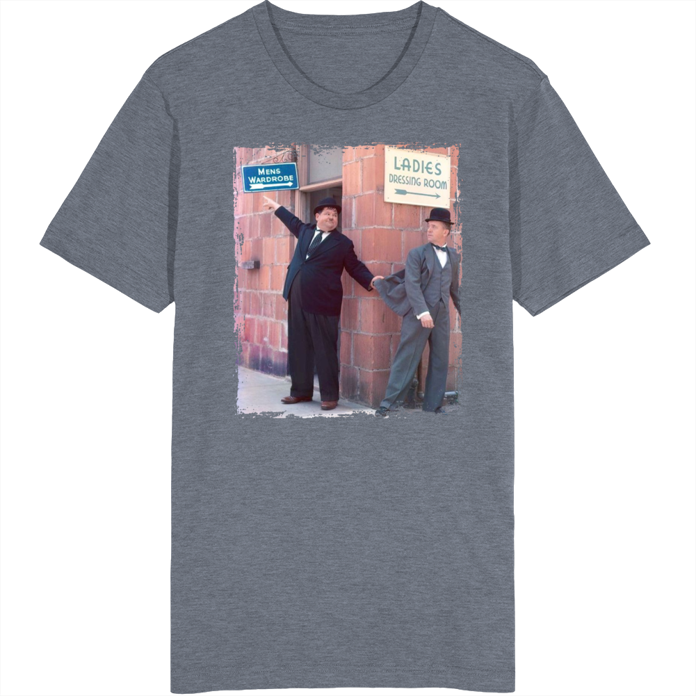 Laurel And Hardy Funny Comedians Vintage Fan T Shirt