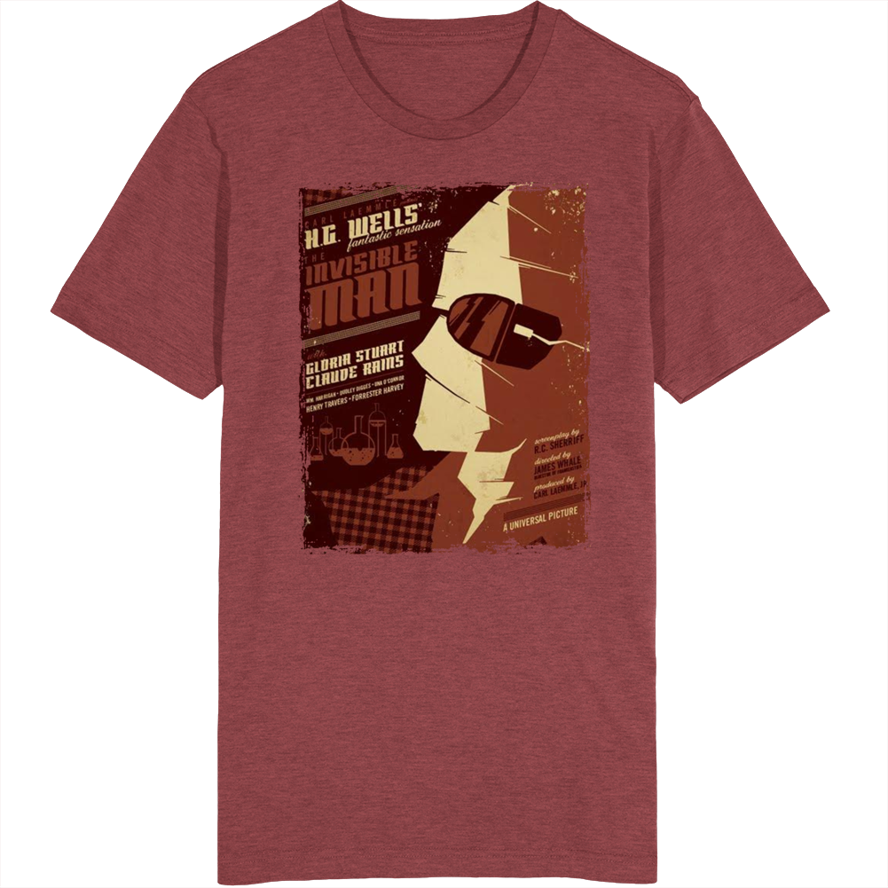 Invisible Man H G Wells Movie  Fan T Shirt