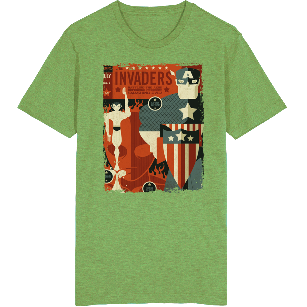 The Invaders Spectacular Superhero T Shirt