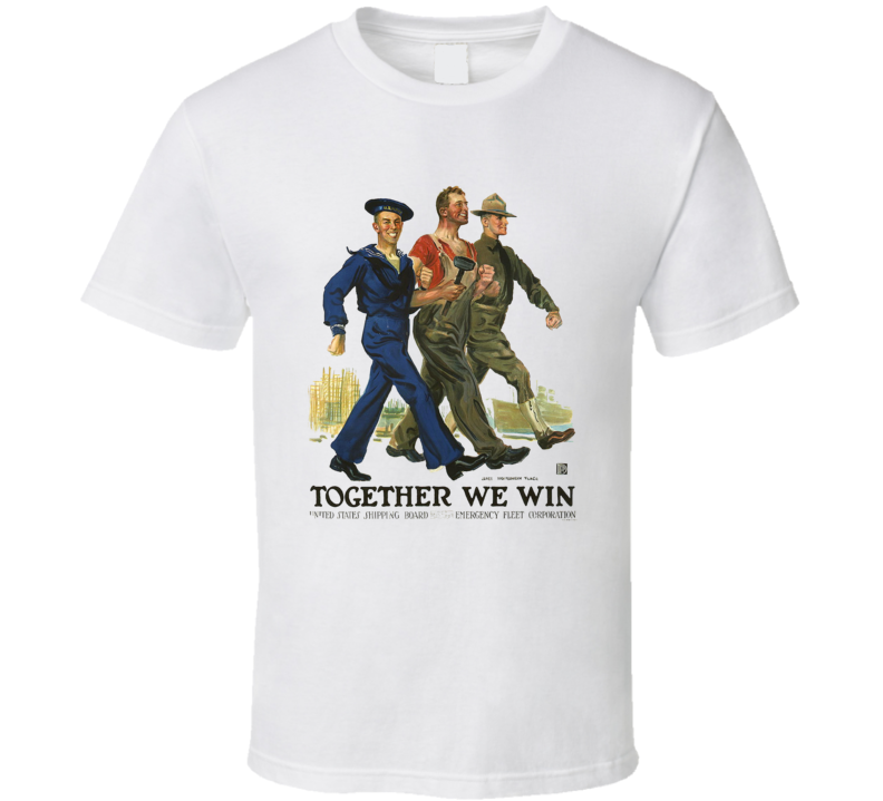 Together We Win Vintage Ww1 T Shirt