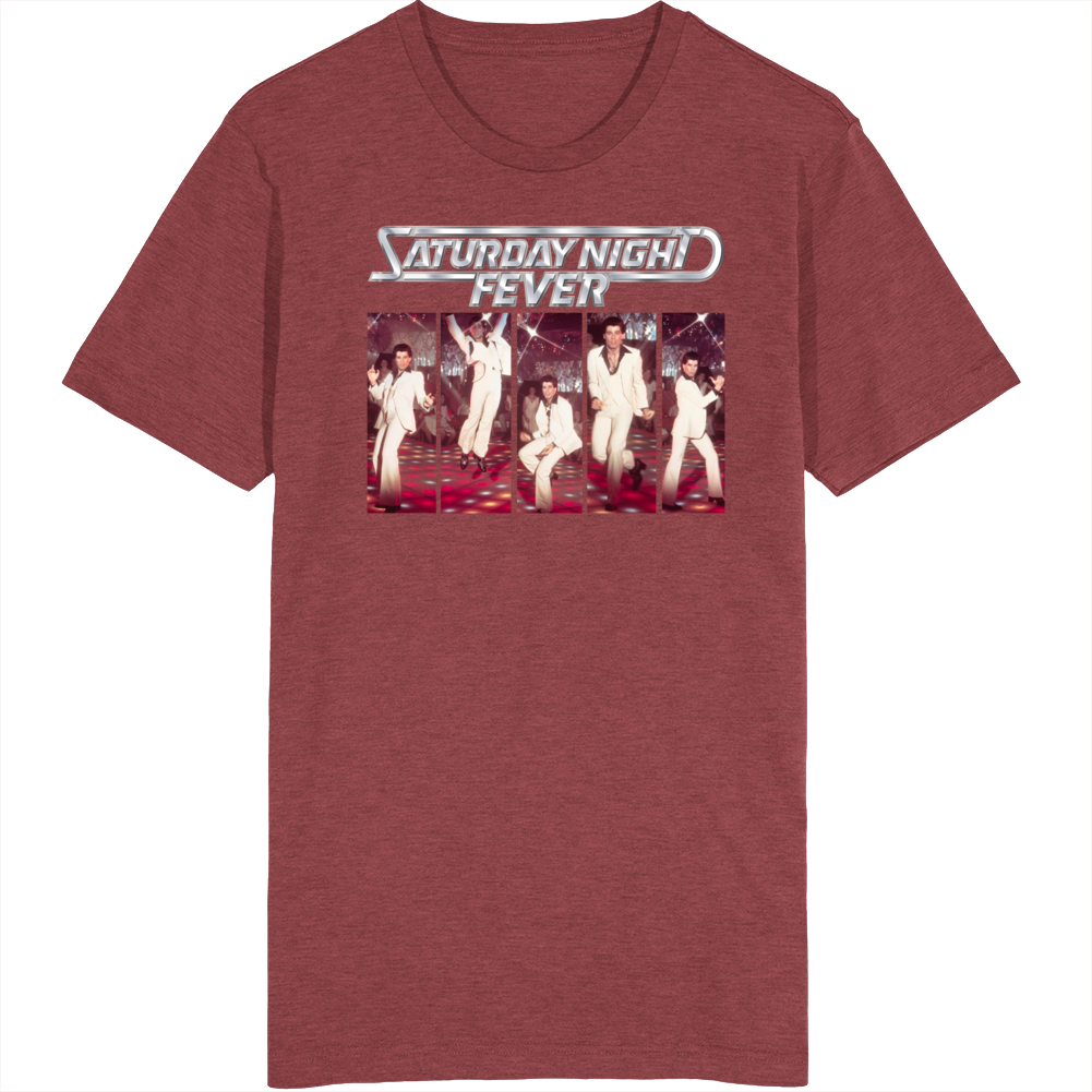 Saturday Night Fever John Travolta Dance Moves 70s Movie  Fan T Shirt