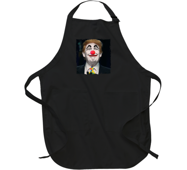 Trump Joker Funny Parody Clown Face Apron