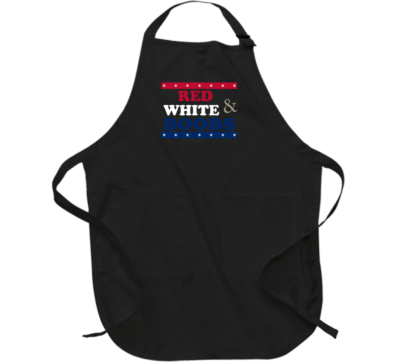 Red White And Boobs Sexy Apron