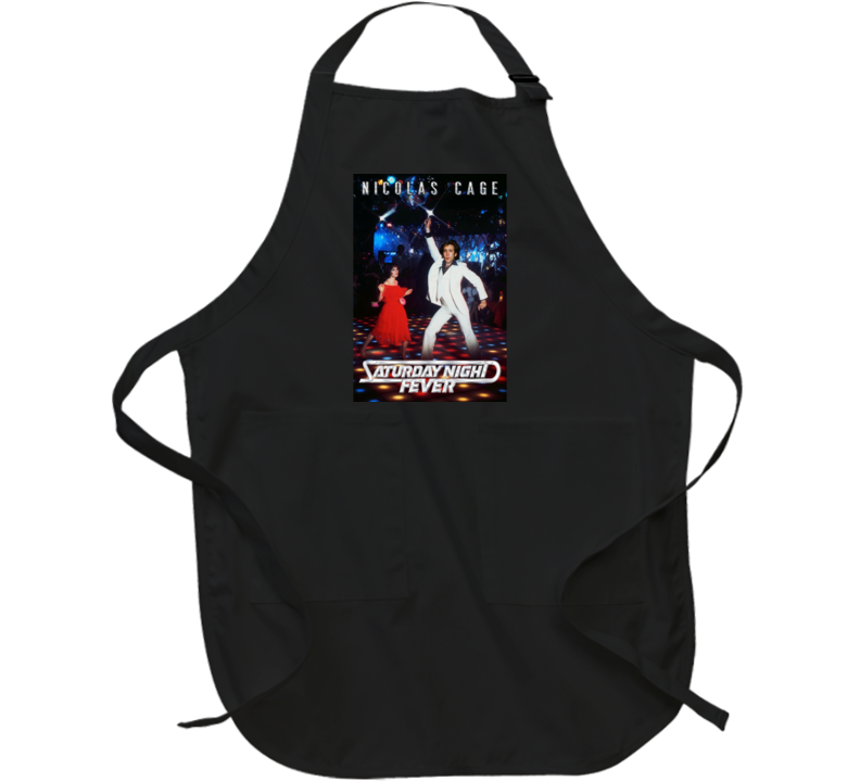 Saturday Night Fever Nicolas Cage Parody Film Funny Movie Apron