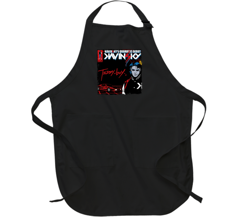 Teddy Boy Kavinsky's Dramatic Debut Album Cover Apron