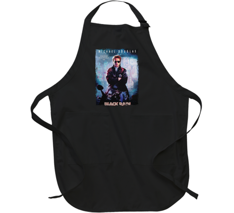 Black Rain Popular 80s Movie Fan Apron