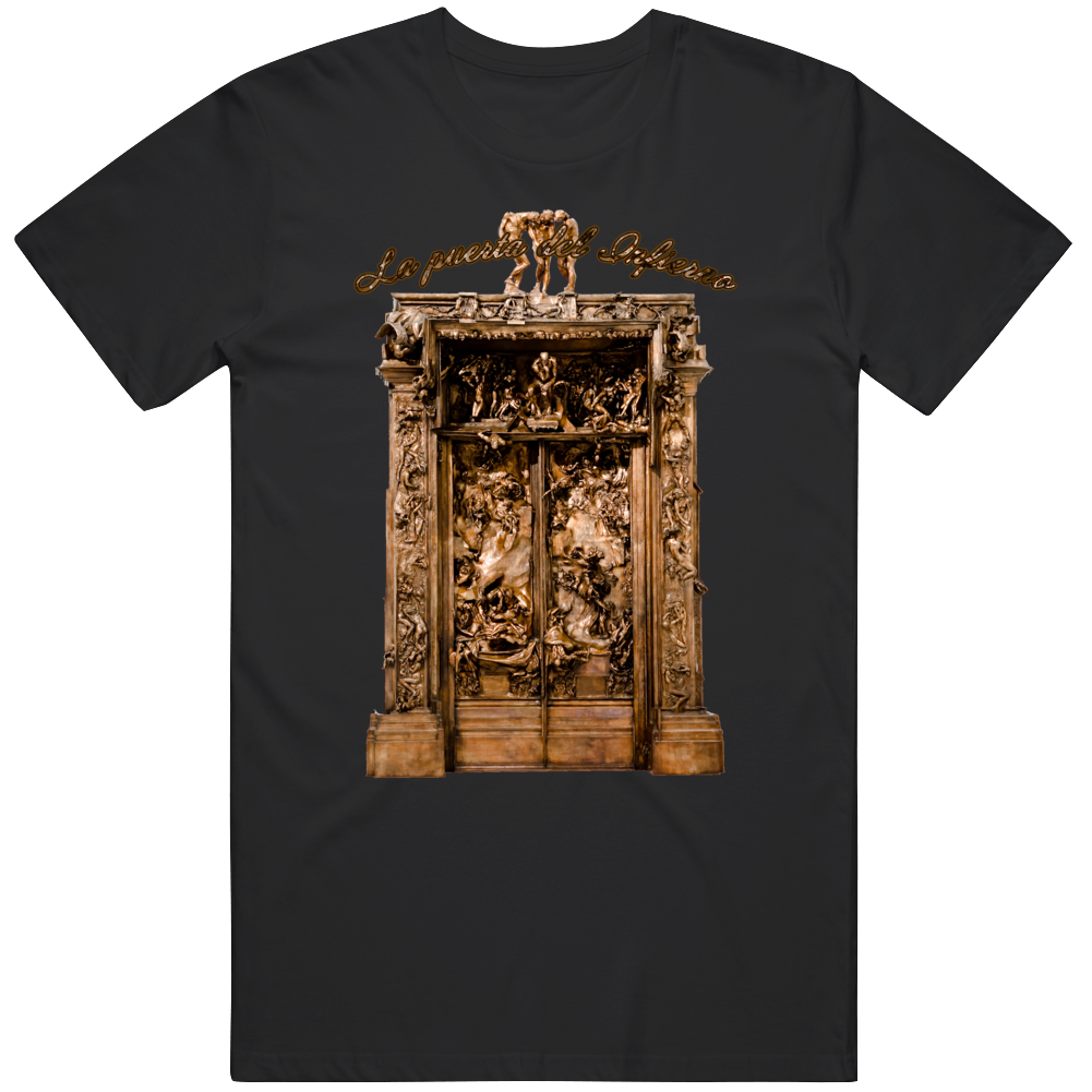 La Puerta Del Infierno The Gates Of Hell Dante's Inferno Devil T Shirt