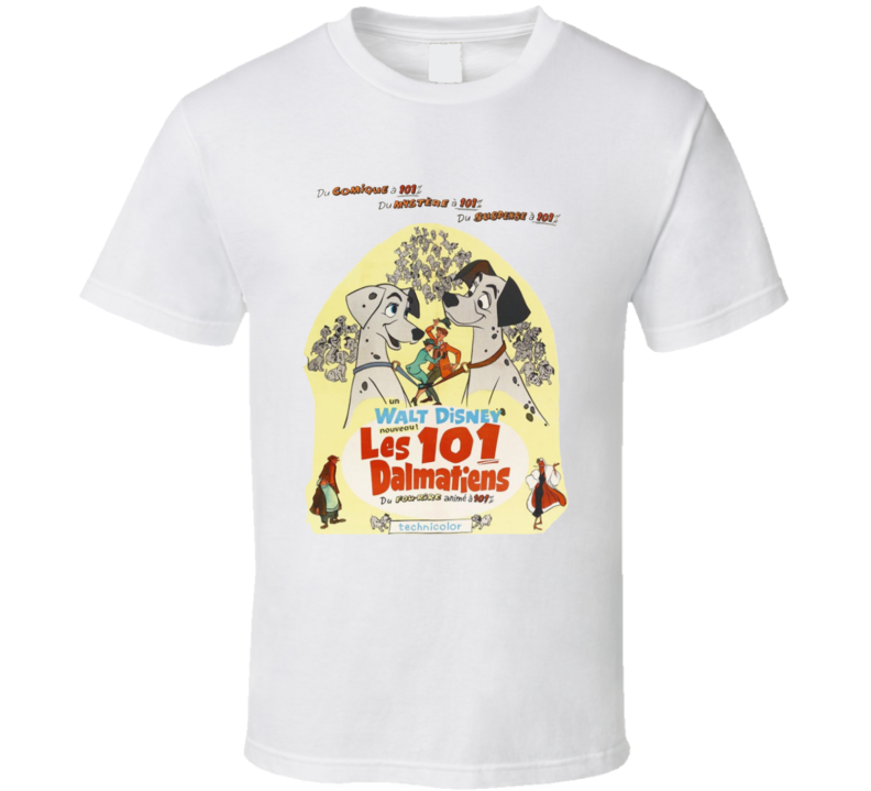 101 Dalmatians Movie Fan French T Shirt