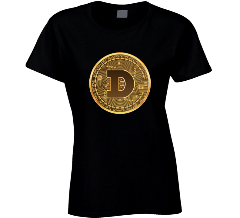 Dogecoin People's Cryptocurrency Money Trading Fan Ladies T Shirt