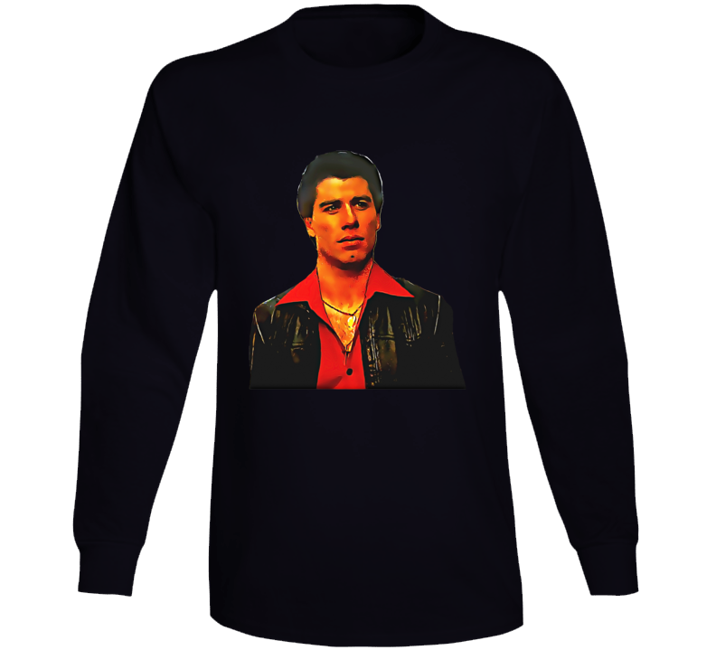 Saturday Night Fever John Travolta Tony Manero Movie Fan Long Sleeve T Shirt